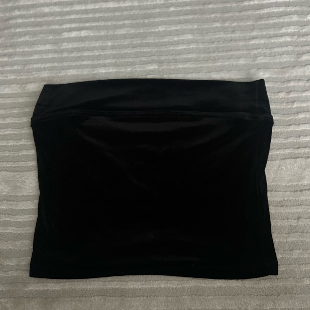 RALPH LAUREN VELVET STRAPLESS TOP